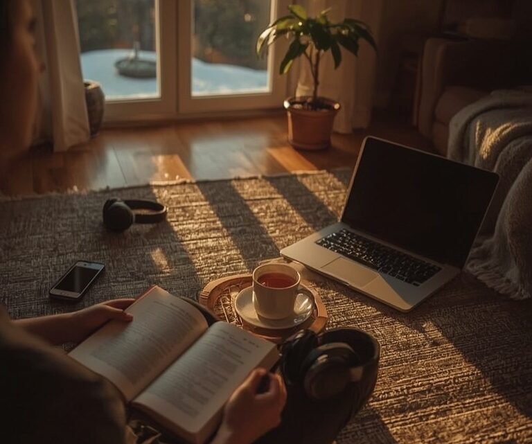 Wyciszenie przed snem dzięki prostemu rytuałowi zamknięcia oczu